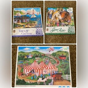 300 EZ GRIP LARGE Puzzle Lot of 3